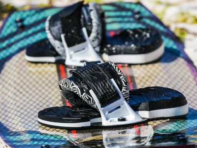 Closeup of graphite colored sports equipment.